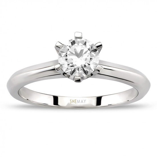 Класически годежен пръстен с диамант 0.60 ct